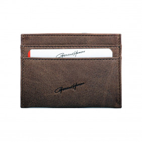 Porte-cartes Collection Vintage 33485 Chocolat plat 10x7.4cm