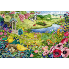 Puzzle en bois -Rectangulaire -500 pcs - Jardin de la nature