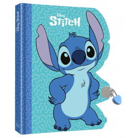 STITCH - Carnet silhouetté avec cadenas - Dès 6 ans