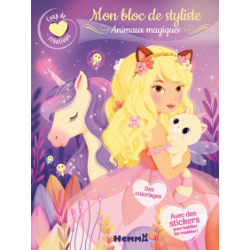 Mon bloc de styliste Animaux magiques.
