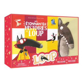 Coffret peluche - mes étonnantes histoires loup