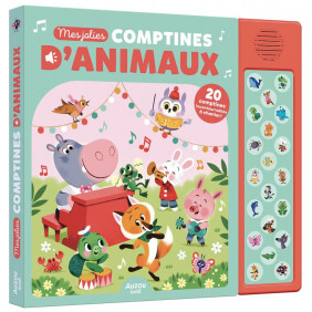 Mes jolies comptines d'animaux. 20 puces sonores - Dès 12 mois