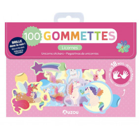 Ma pochette de 100 gommettes - licornes