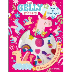 Mes gelly stickers Licornes. Jeux et coloriages