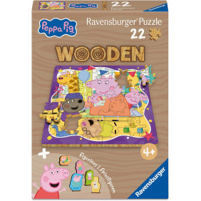 Puzzle en bois - Peppa Pig - 22 pièces