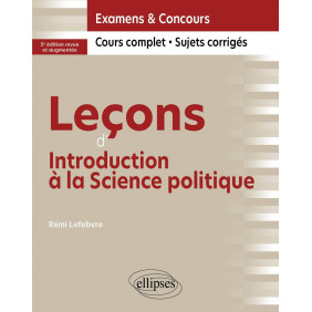 Leçons d'introduction à la science politique 5e édition revue et augmentée