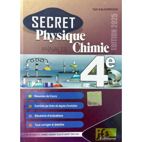 Secret physique chimie 4e résumés exos + corrigés