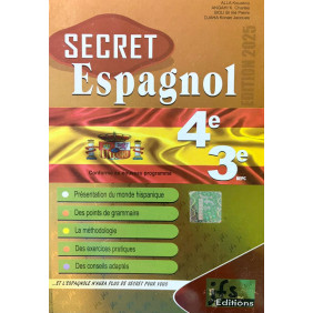 Secret espagnol 4eme , 3eme - résumé + exos corrigés