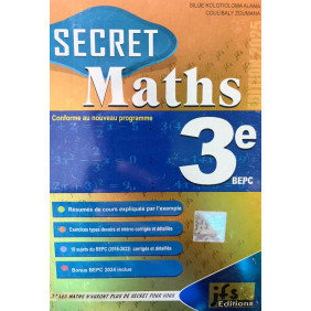 Secret maths 3ème - résumés cours + exos