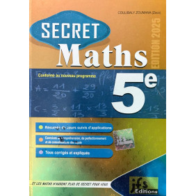 Secret maths 5eme résumés + exos corrigés