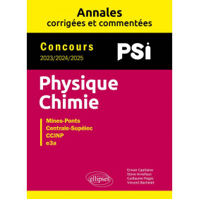 Annales physiques chimie- PSI 23/25