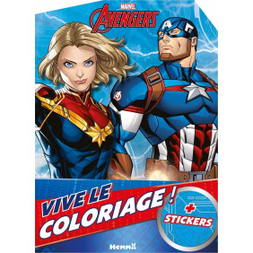 Livre de coloriage avec stickers - Dès 4 ans