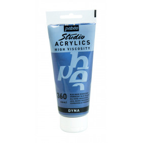 Acryliques 100ml bleu noir iridescent