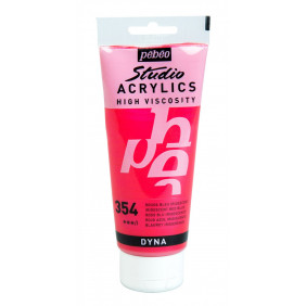 Acrylique fine studio rouge bleu iridescent