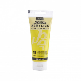 Acrylique fine 100 ml jaune primaire opaque