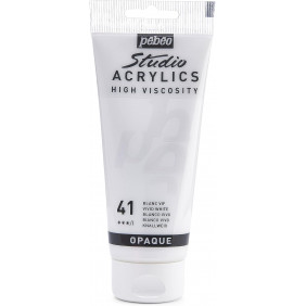 Acrylique studio 100ml blanc vif