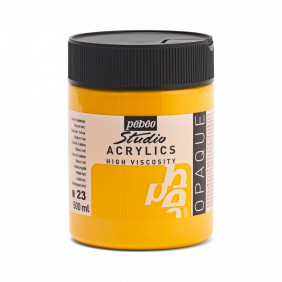 Acrylique 500 ml jaune cadmium moyen imitation