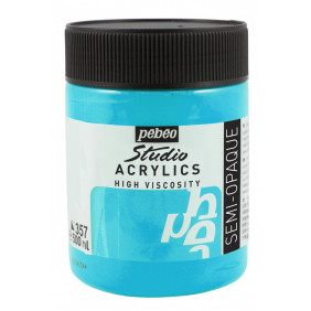 Acrylique 500 ml bleu vert iridescent