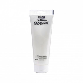 Studio gouache 220 ml blanc permanent
