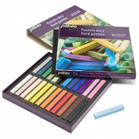 Pastels durs boite de 24 assorties