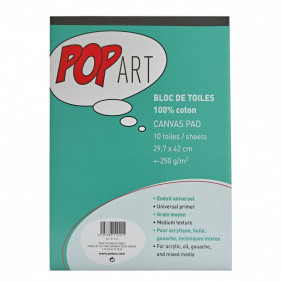 Pop art bloc de toile coton A3