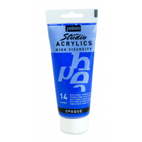 Acrylique fine 100 ml bleu cobalt opaque