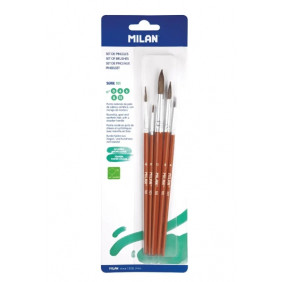 Blister 5 pinceaux ronds