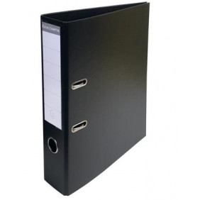 Classeur à levier export PVC A4 dos - Noir