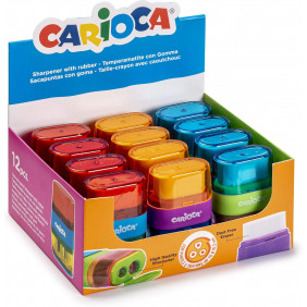 Tille crayon 2trous + gomme Carioca