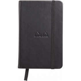 RHODIA 118069C - Carnet Rigide Webnotebook noir - A6 - Ligné - 192 pages - Papier Clairefontaine Ivoire 90 g/m²