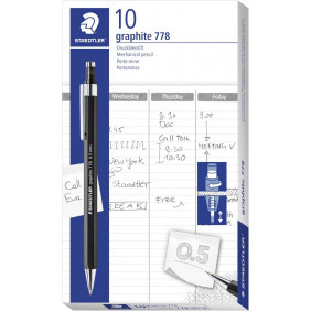Porte-mine graphite 778 0.5 noir