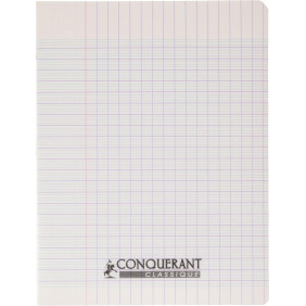 Cahier pique 17*22 48p incolore 90G polypro