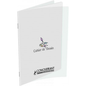 Cahier de dessin 32P 90G uni polypro