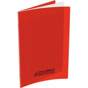 Cahier conquérant pique 17*22 32P rouge 90G