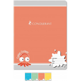 Cahier conquérant 32P pique double ligne 17*22