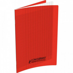 Cahier pique 17*22 32P 2.5 orange polypro