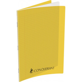 Cahier pique 24*32 192P jaune polypro