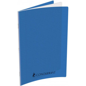 Cahier pique 24*32 192P bleu polypro