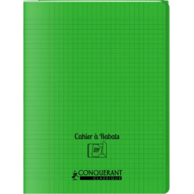 Cahier polypro à rabat Conquérant - 17 x 22 cm