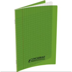 Cahier pp vert 17X22 32p séyès 90g piqué