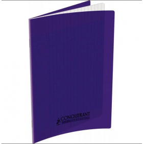 Cahier 32 pages seyès 90 g couverture polypropylène violet