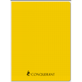 Cahier Sept PP piqué 24x32, 96p./ jaune