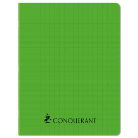 Cahier piqué 17x22, 96p 70g, Séyès, coloris vert