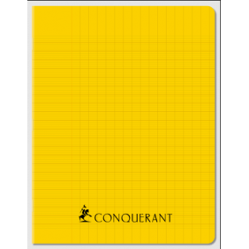 Cahier piqué 17x22, 96p 70g, Séyès, coloris jaune