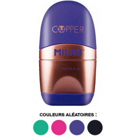 Boîtier taille-crayons et gomme Capsule - Assorties