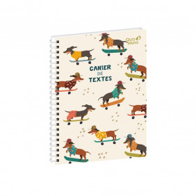 Cahier de texte animascot chien