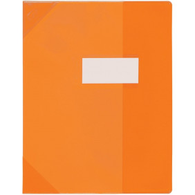 Protège cahier translucide 17*22 orange