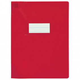 Protège cahier opaque 17*22 rouge