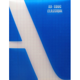 Cahier étudiant A4 288p seyes polypro assortis 70G Ax-Educ plus