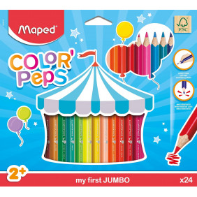 Crayon de couleur jumbo étui 24